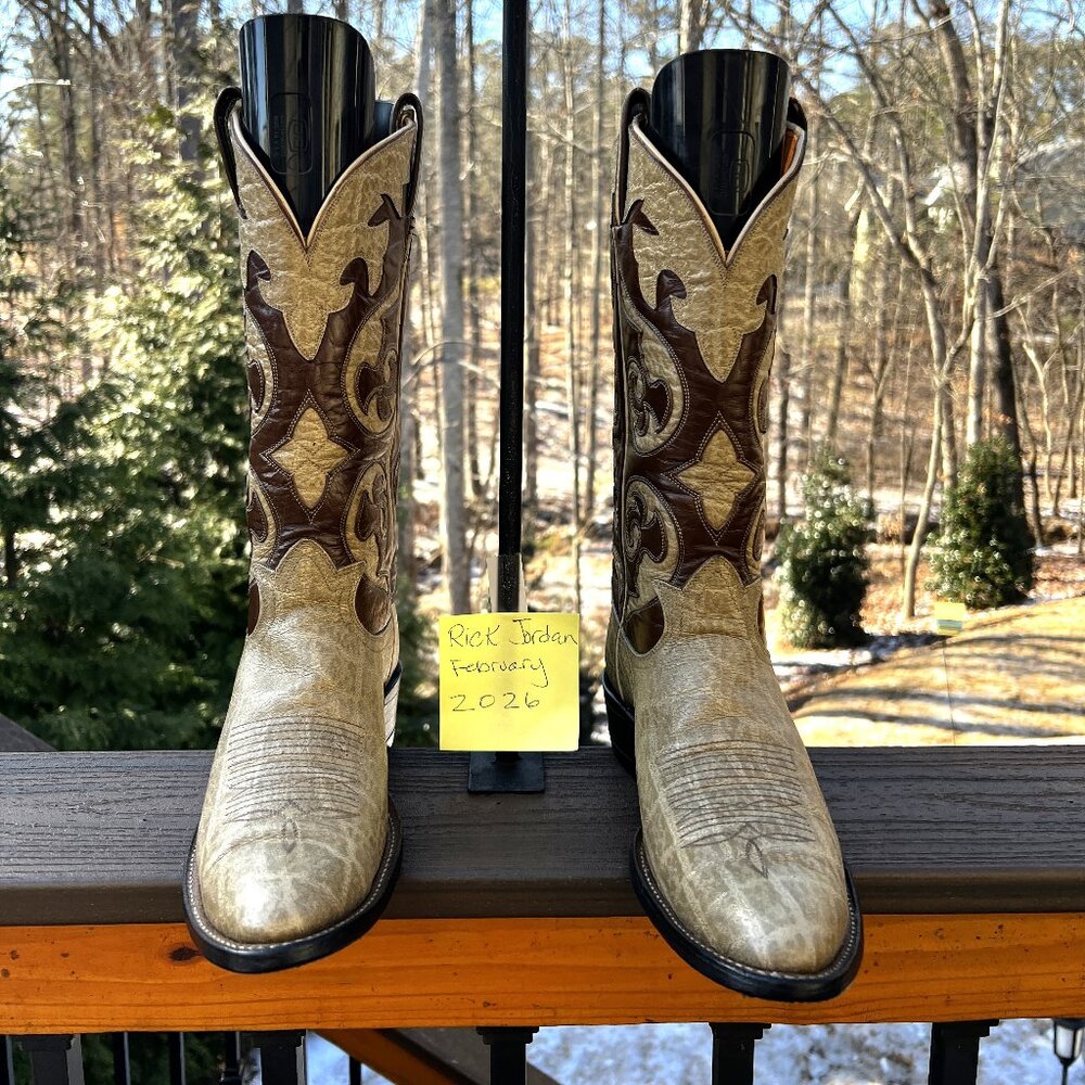[SOLD] Tony Lama Gold Label Rare African Prints in size 11A